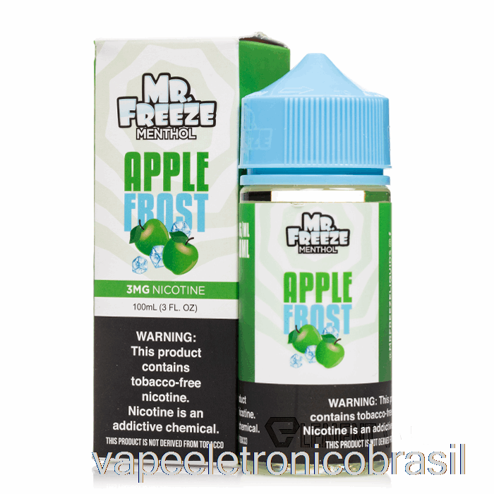 Vape Recarregável Apple Frost - Mr Freeze - 100ml 6mg